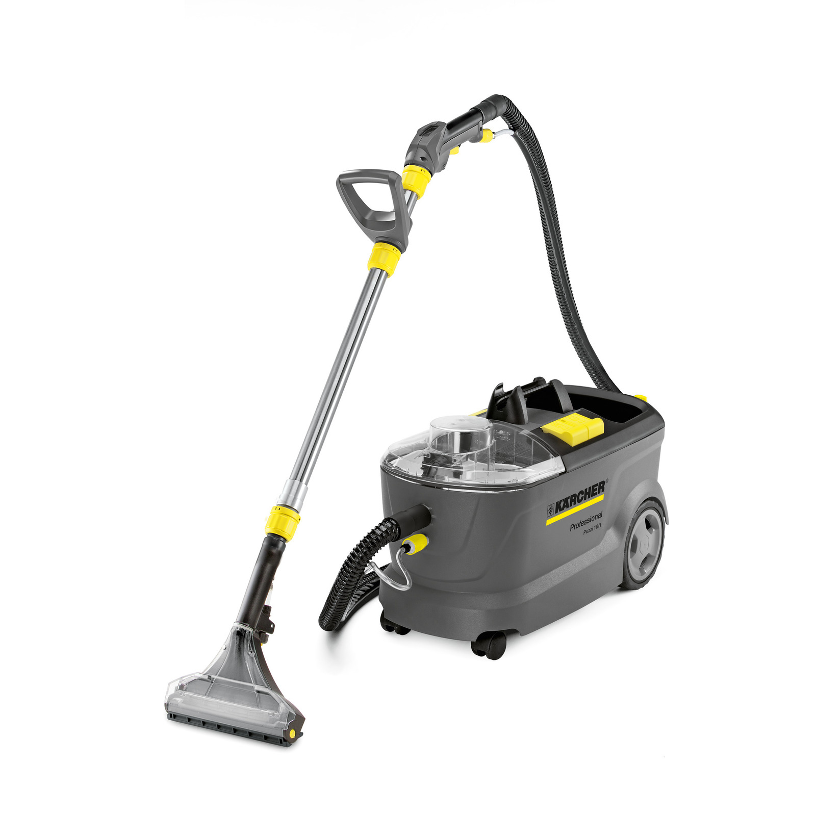 Karcher 1.100-133.0 Puzzi 10/1 CA Carpet and Upholstery Cleaning Machine 100 2.6 Gal 12 psi 8 ft Hose Set and Dual Tool Set